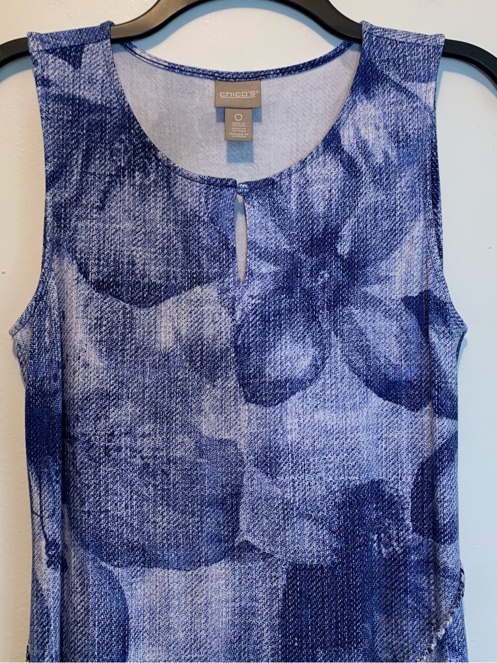 New Chico’s Tropical Beachy Maxi Dress Blue Chico’s 0 - Picture 2 of 7